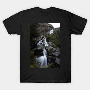 Long Exposure of Waterfall in New Zealand T-Shirt